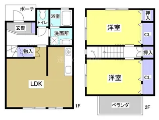 静岡県袋井市愛野東1【一戸建】の間取り