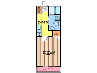 ランドスペ-ス【4階】の間取り
