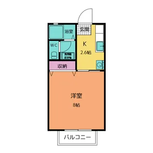 ハイツ山の手【2階】の間取り