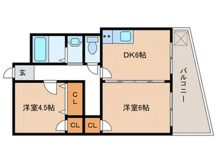 綱崎マンション【1階】の間取り