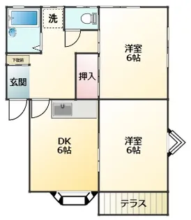 サンテラスチェリー【1階】の間取り