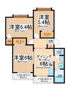 アムール【2階】の間取り