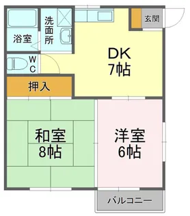 パクス塚本【2階】の間取り