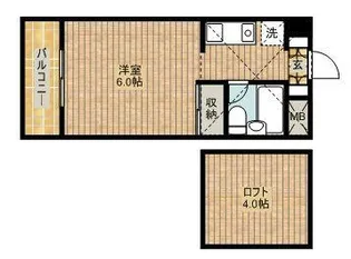 シャトーコバヤシ【3階】の間取り