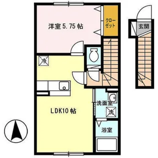 イリエール【2階】の間取り