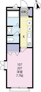 メゾン・ド・ソレイユ【2階】の間取り