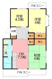 水引カワイマンション【2階】の間取り