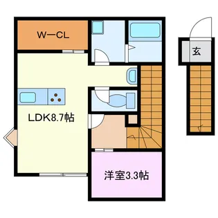 ジルメゾン【2階】の間取り