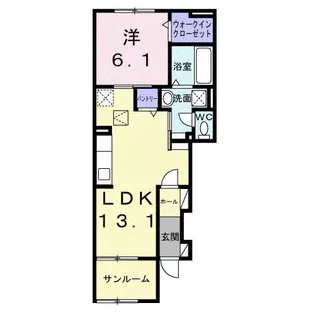 サン ハイム【1階】の間取り