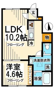 東京都杉並区下高井戸3【アパート】の間取り