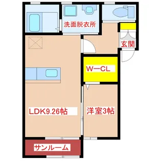 EPCOT・SPACE【1階】の間取り