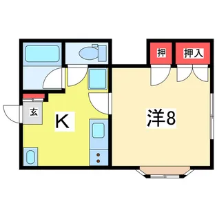 ハイツアルテミス【1階】の間取り