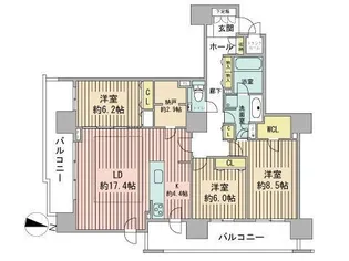 プレミスト円山表参道【12階】の間取り