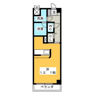 シュテルン中柳【4階】の間取り
