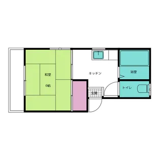 ベルコーポ【2階】の間取り