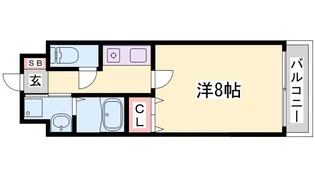 アミーグランコート三宮【7階】の間取り