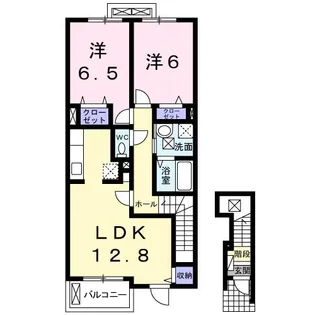 香川県三豊市高瀬町上高瀬【アパート】の間取り