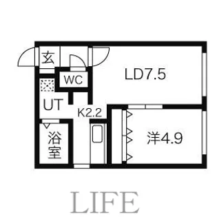 エテルノ白石【2階】の間取り