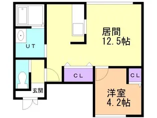 ルミナス西大野【1階】の間取り