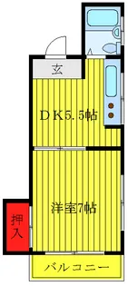 東京都北区上中里3【マンション】の間取り