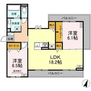 D-avance牟呂【2階】の間取り