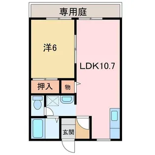 メゾントレビXII【1階】の間取り