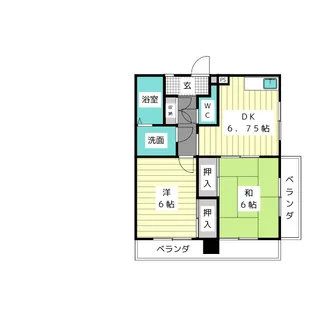 リーブ田の上【6階】の間取り