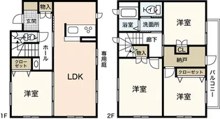 広島県広島市西区己斐上3【一戸建】の間取り