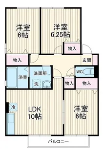 ラ・ブレアガーデンヒルズ【2階】の間取り