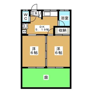 ハイツ小島【1階】の間取り