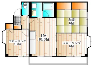 ミルメゾン日吉【2階】の間取り
