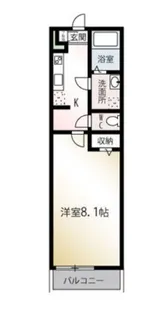 1Kの間取り画像