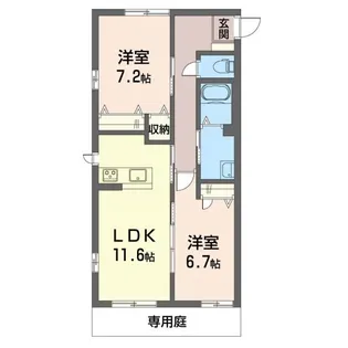 シルフィードA【1階】の間取り