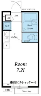 神奈川県川崎市川崎区渡田新町3【アパート】の間取り