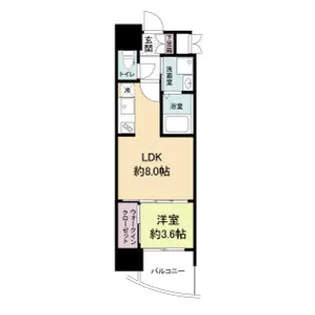 大阪府大阪市福島区玉川3【マンション】の間取り
