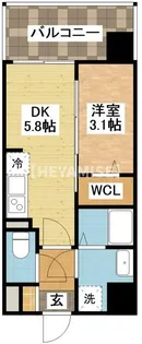 modern palazzo住吉【5階】の間取り