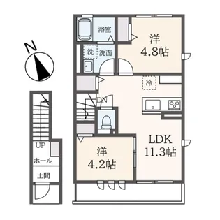 神奈川県横浜市青葉区あかね台1【アパート】の間取り
