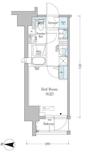 アーバネックス南品川【6階】の間取り