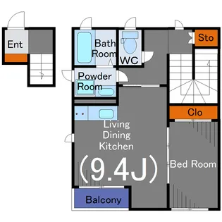 グランアイル二子玉川【2階】の間取り