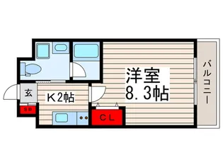カモミール一之江【4階】の間取り