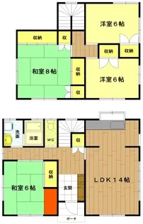 三重県伊勢市御薗町高向【一戸建】の間取り