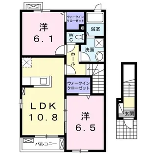 千葉県我孫子市布佐酉町【アパート】の間取り