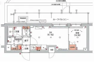 東京都新宿区山吹町【マンション】の間取り