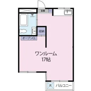 グランディール住吉【2階】の間取り