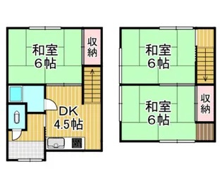 小田アパートの間取り