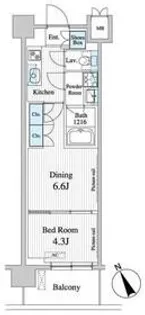 プレノ清澄庭園【3階】の間取り