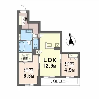 セレーナエルフォ【2階】の間取り