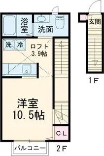 1Rの間取り画像