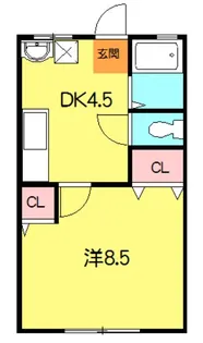 ハルハイツ【1階】の間取り