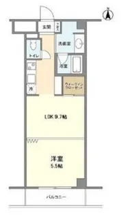 東京都港区三田1【マンション】の間取り